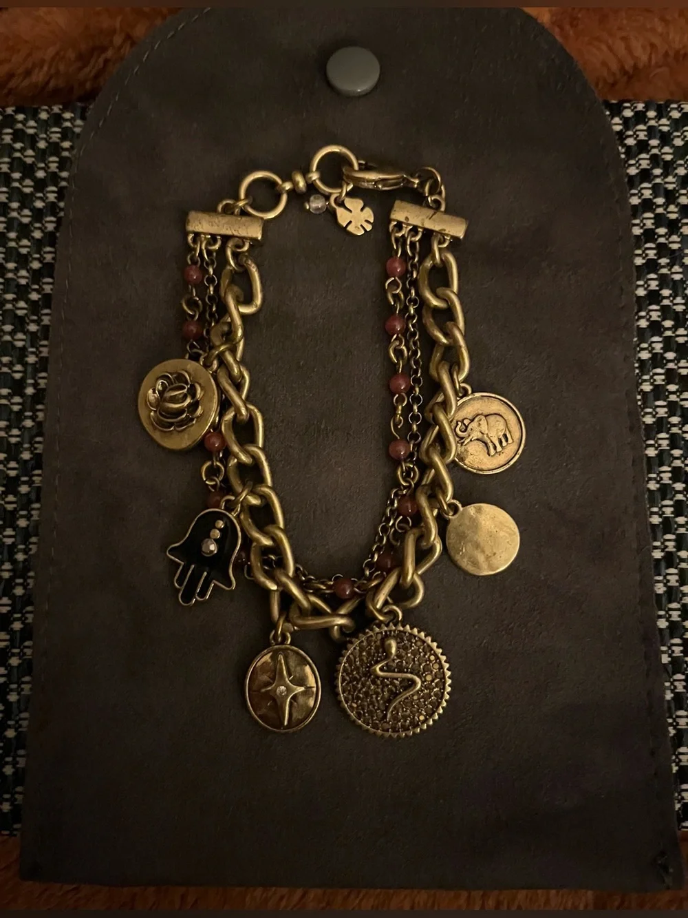 Lucky Brand Multi-Strand Good Luck Charm Bracelet